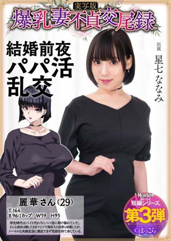 HNTRS-003 大胸人妻出轨纪录：新婚前夜包养爹地群交,真人版星奈奈奈